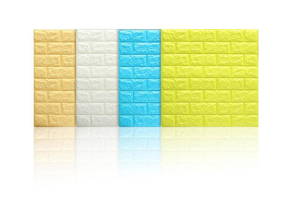 Het waterdichte Binnenlandse PE Zelfklevende 3D Behang van het Schuimbehang