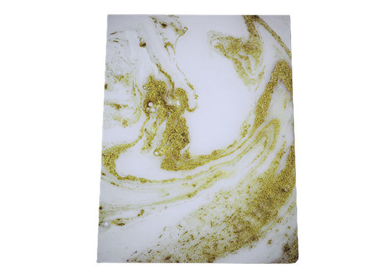 Het hoge Glanzende 1220x2440mm 3mm de Muurcomité van pvc Marmeren UVblad van pvc