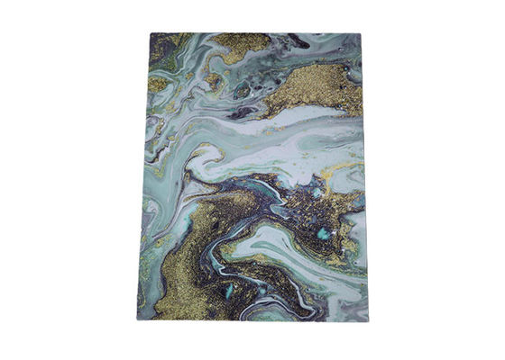 Het hoge Glanzende 1220x2440mm 3mm de Muurcomité van pvc Marmeren UVblad van pvc