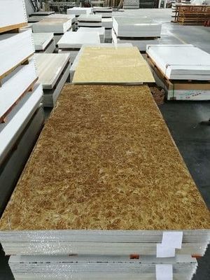 Marmeren Alternatief Binnenlands Decoratief UV Marmeren Blad 1220x2800x3mm van pvc