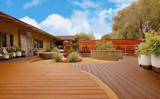 140x25mm Samengestelde Dekraad Houten Plastic Samengestelde Decking voor Tuin