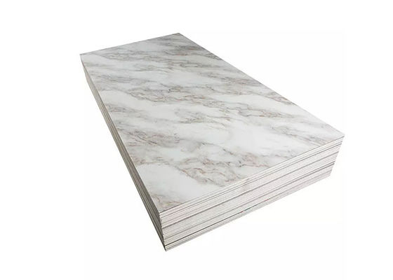 Decoratie van de het Blad Binnenlandse Muur van luxe de Hoge Glanzende 1220x2440mm 3mm pvc Marmeren