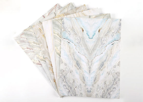 Decoratie van de het Blad Binnenlandse Muur van luxe de Hoge Glanzende 1220x2440mm 3mm pvc Marmeren