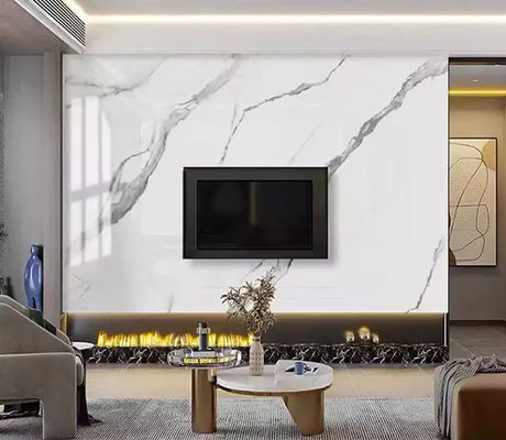 Decoratie van de het Blad Binnenlandse Muur van luxe de Hoge Glanzende 1220x2440mm 3mm pvc Marmeren