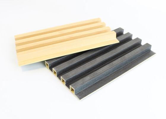 Houten de Muurcomité Decoratieve 160 * 24 * 2900mm van Textuur Gecanneleerd Wpc maakt waterdicht