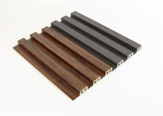 Houten de Muurcomité Decoratieve 160 * 24 * 2900mm van Textuur Gecanneleerd Wpc maakt waterdicht