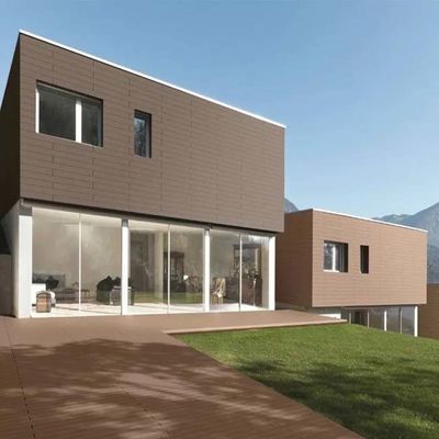 Houten de Muurcomité van Textuurwpc Vriendschappelijke Openlucht van Eco van de Bekledingsluxe voor Yarddecoratie