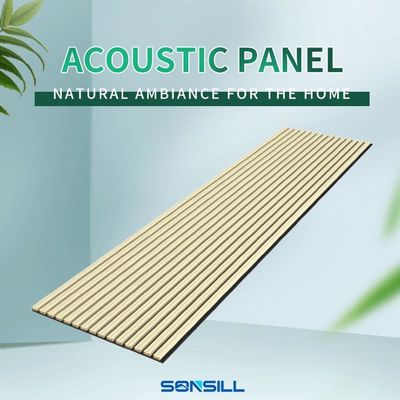 100% polyester + MDF met fineer akoestische plaat vierkante vorm geluidsisolatie