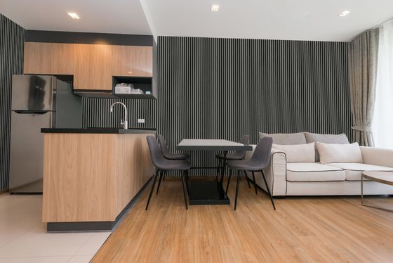 21 * 600 * 2400 mm geluiddicht akoestisch gecanneleerd bordpaneel voor interieurdecoratie