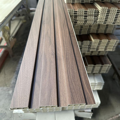Houten graan ontwerp Wpc wandpaneel Interieur decoratie 160*24
