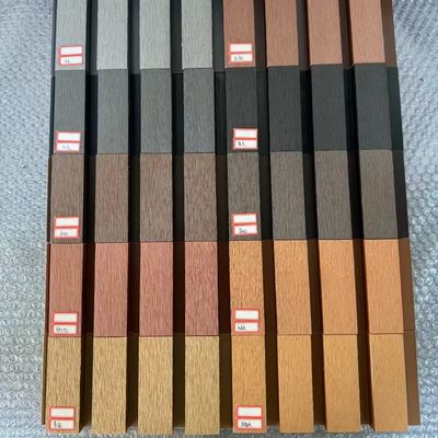 Natuurhout Graan Textuur Buiten Wpc Muurpaneel Rozenhout Ahorn Roodbruin Teak