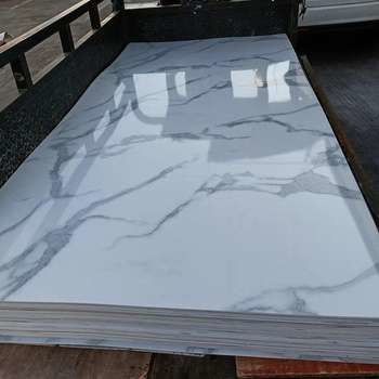 1220x2800 mm PVC-marmeren plaat voor interieurdecoratie