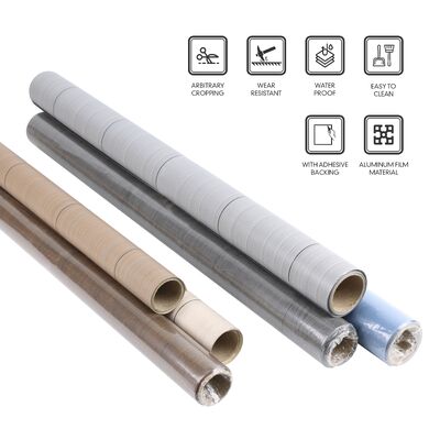 Eenvoudig te installeren en verwijderbare decoratieve vloerfolie met realistische patronen