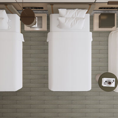 Verwijderbare 0,7 mm PVC Vinyl Vloerrol Sticker met Sterke Zelfklevende Achterkant