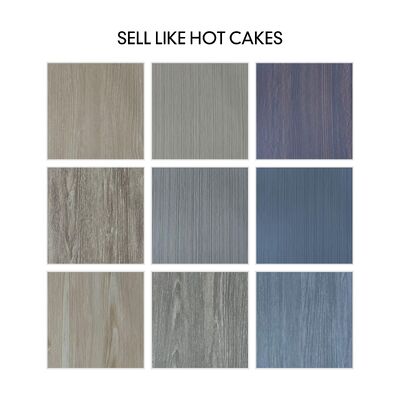 Verwijderbare 0,7 mm PVC Vinyl Vloerrol Sticker met Sterke Zelfklevende Achterkant