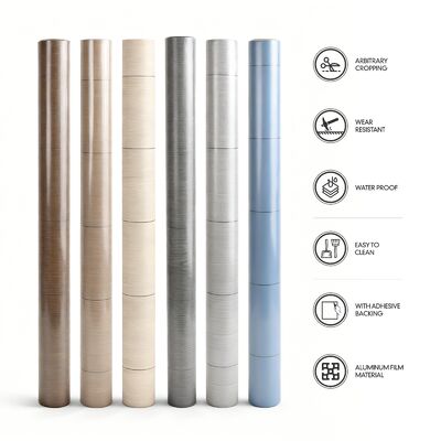 0.7mm kleefstof vloer stickers kurk of zachte textuur patroon