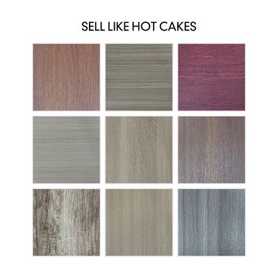 0.5mm Milieuvriendelijke PVC Zelfklevende Vloerstickers Decoratiemateriaal