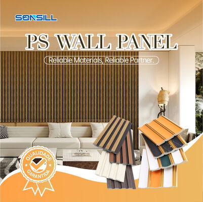Eenvoudige installatie Onderhoudsarm PS-wandpanelen Polystyreen wandplaten waterdicht duurzaam