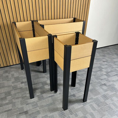 Verhoogd Moestuinbed Met Metalen Poten Voor Buitenplanten van Groenten, Bloemen en Kruiden