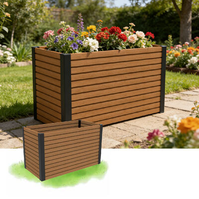 Buitengebouwde tuinbedplantkist met waterdicht brandvertragend, milieuvriendelijk materiaal voor tuinplant