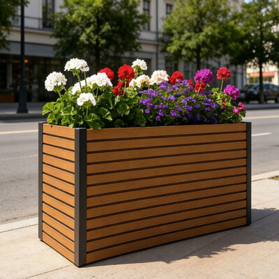 Buitengebouwde tuinbedplantkist met waterdicht brandvertragend, milieuvriendelijk materiaal voor tuinplant