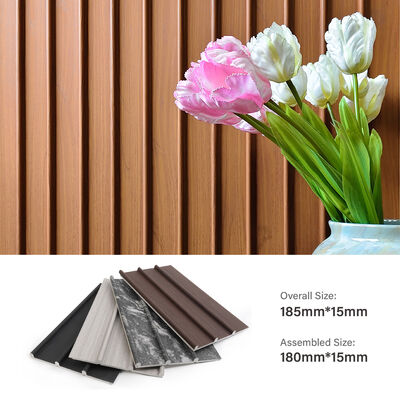 Groothandel WPC Fluted Wall Panel Hout Plastic Composite Interior Decorative Wall Board