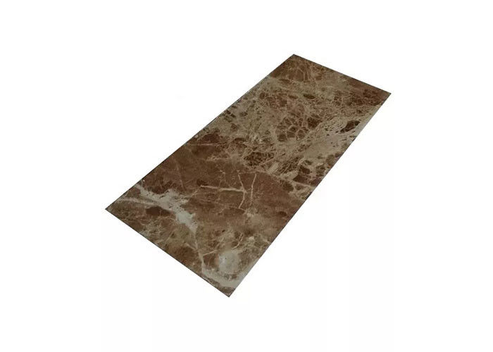 1220x2800mm Marmeren het Blad Binnenlandse Decoratieve Hoge Glanzend van pvc voor Badkamers