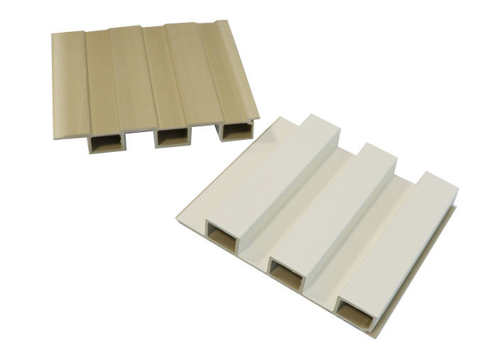 Houten de Muurcomité Decoratieve 160 * 24 * 2900mm van Textuur Gecanneleerd Wpc maakt waterdicht