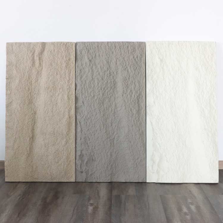Comité Één Muur Decoratieve 1200 * 600mm 100mm van de luxepu Faux Steen