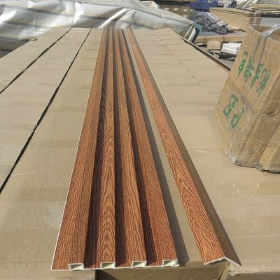 Houten de Muurcomité van Korrelpvc WPC Gecanneleerde Muurcomités WPC 3D Muurcomité