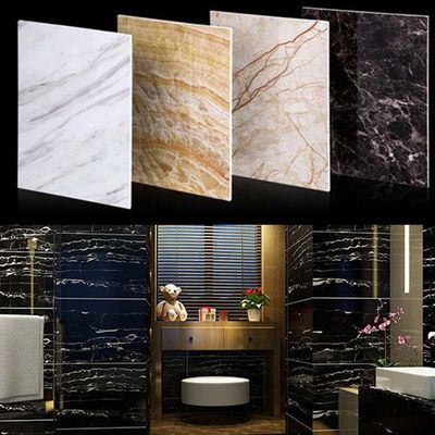 1220x2440 van de het Blad Waterdicht Alternatief Raad van pvc Imitatie Marmeren de Muurblad