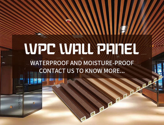 Binnenlandse de Muurcomité van Wpc van de Muurdecoratie Binnen Decoratieve Houten Plastic Samenstelling