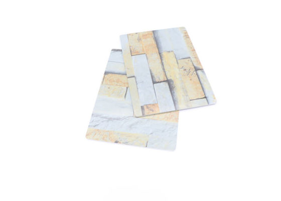 De hoge Glanzende Waterdichte Comités van de het Blad Decoratieve UVmuur van pvc Marmeren