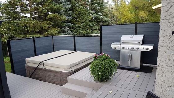 Raad van de Bevloeringsdecking Deco van WPC de Houten Plastic Samengestelde voor Openluchttuindecoratie