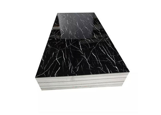 Waterdichte Binnenlandse Decoratieve Marmeren het Blad UV Marmeren Comités van pvc 2mm - 5mm