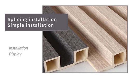 Houten de Comités van de Substituutwpc Louvered Gecanneleerde Muur Elegante Veelzijdig