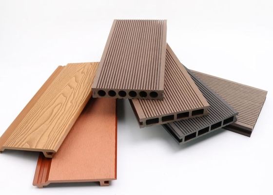 Houten Openlucht Houten Plastic Samengestelde het Dekraad van de Textuurbevloering WPC Decking
