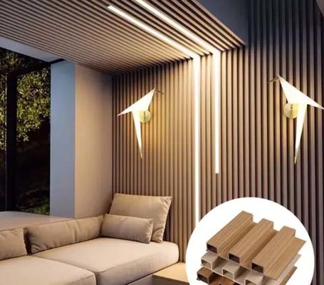 Houten Plastic Samengesteld Binnenlands WPC-Muurcomité Binnenwpc Muurcomité