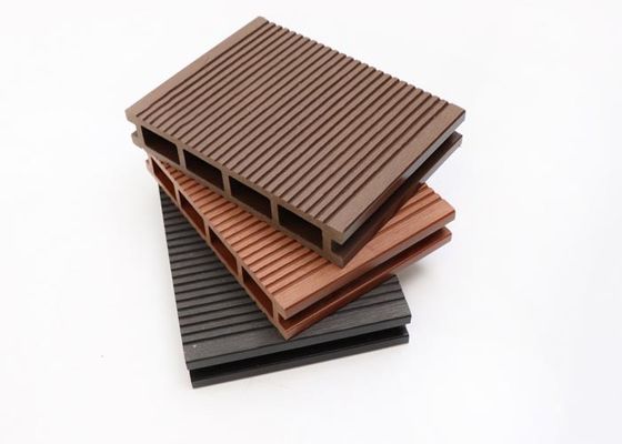 3d In reliëf gemaakte Houten Openlucht Houten Plastic Samengestelde Bevloering van Korrelwpc Decking