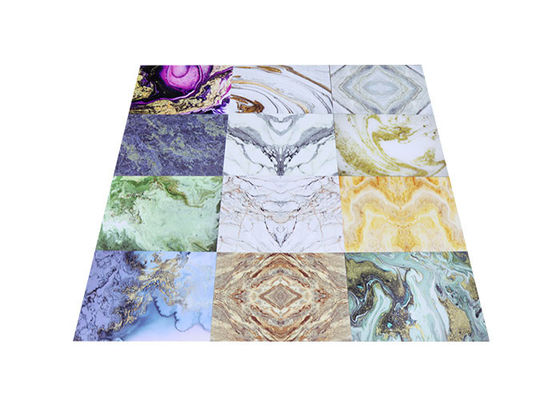 1220x2800mm Marmeren het Blad Binnenlandse Decoratieve Hoge Glanzend van pvc voor Badkamers