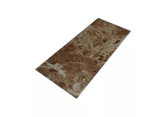 1220x2800mm Marmeren het Blad Binnenlandse Decoratieve Hoge Glanzend van pvc voor Badkamers