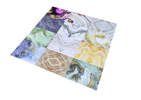 1220x2800x3mm van de het Bladmuur van pvc de Marmeren Decoratieve UVraad voor Saudi-Arabië