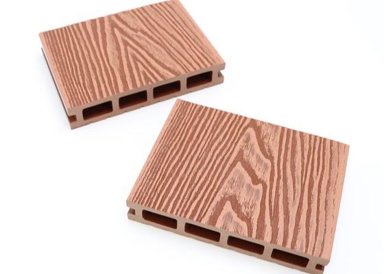 Openlucht Houten Korrelwpc Decking 3D In reliëf gemaakte Houten Plastic Samengestelde Bevloering