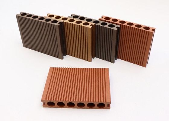 140x25mm de Uitdrijvingswpc Decking Gerecycleerde Houten Plastic Samengestelde Bevloering van Co
