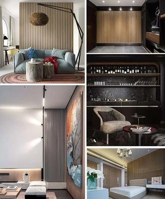 De binnenlandse Decoratieve Gemakkelijke de Muurcomités van WPC installeren het Moderne Bureau van het Ontwerphotel