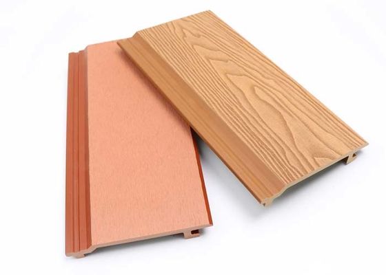 Houten Plastic Samengesteld Buitenwpc-Muurcomité 28mm Co-Uitdrijvings Openluchtdecoratie