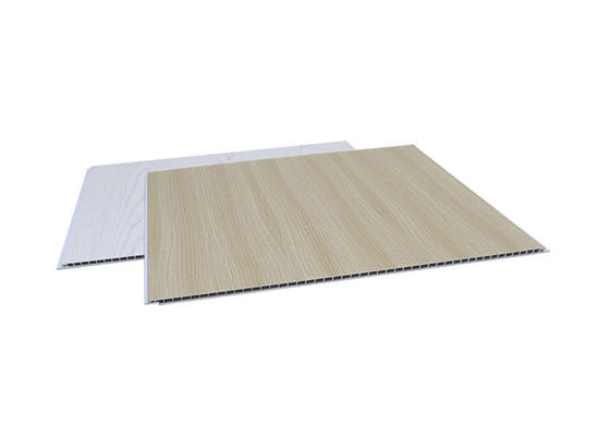 Binnen Houten pvc-Plafondcomité Plastic Samengestelde van de de Deklaagbekleding van pvc Gecanneleerde de Muurraad