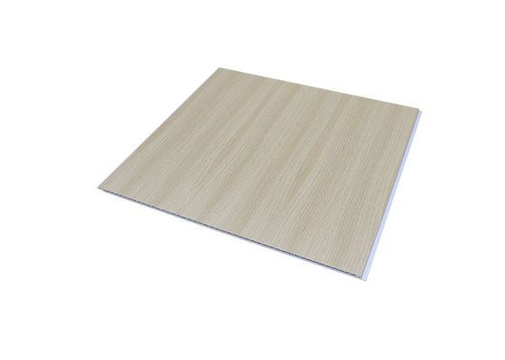 Binnen Houten pvc-Plafondcomité Plastic Samengestelde van de de Deklaagbekleding van pvc Gecanneleerde de Muurraad
