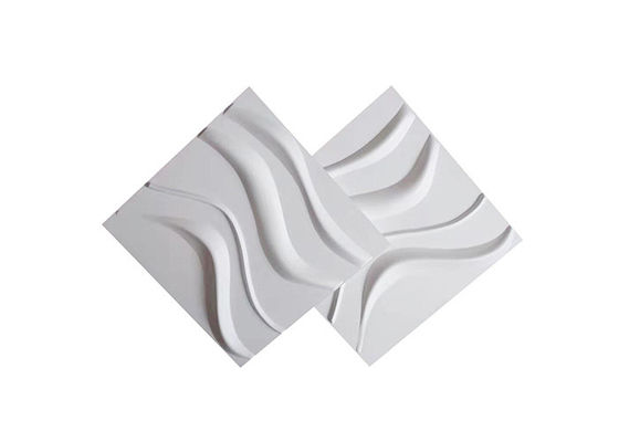 Dikte 1mm de Decoratieve 3d Muurcomités Vorm van pvc Flexilble Squre