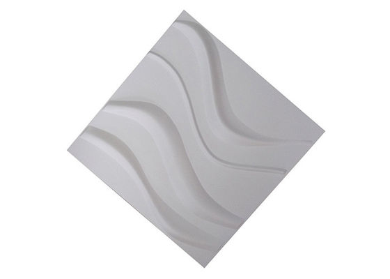Dikte 1mm de Decoratieve 3d Muurcomités Vorm van pvc Flexilble Squre